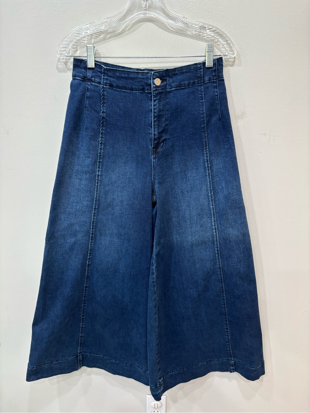 Bohme High Rise Ultra Wide Leg Cropped Jeans Women’s Size 28